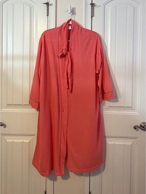 Secret Treasures Coral Pink Shower Robe 2X